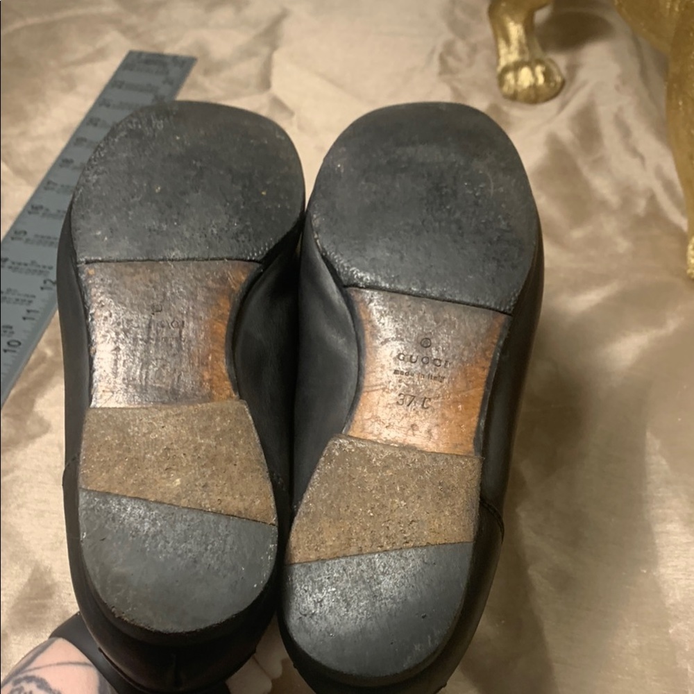 Gucci Black Leather Horsebit Loafers Vintage - Picture 3 of 9